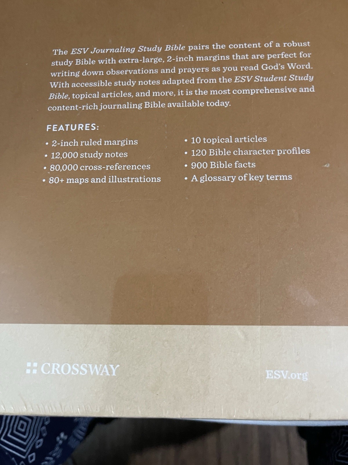 ESV Journaling Study Bible (TruTone Over Board, Nubuck Caramel) by J. I. Packer