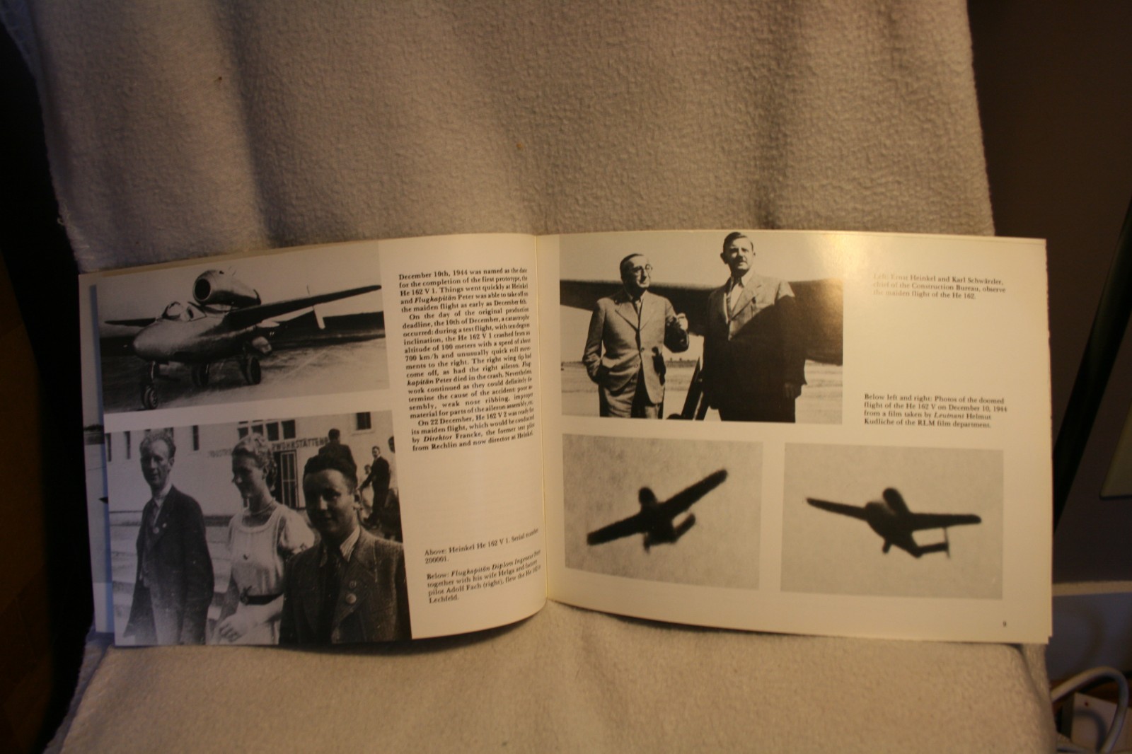 Heinkel He 162 Volksjager Nowarra Schiffer Military book Very Good Condition