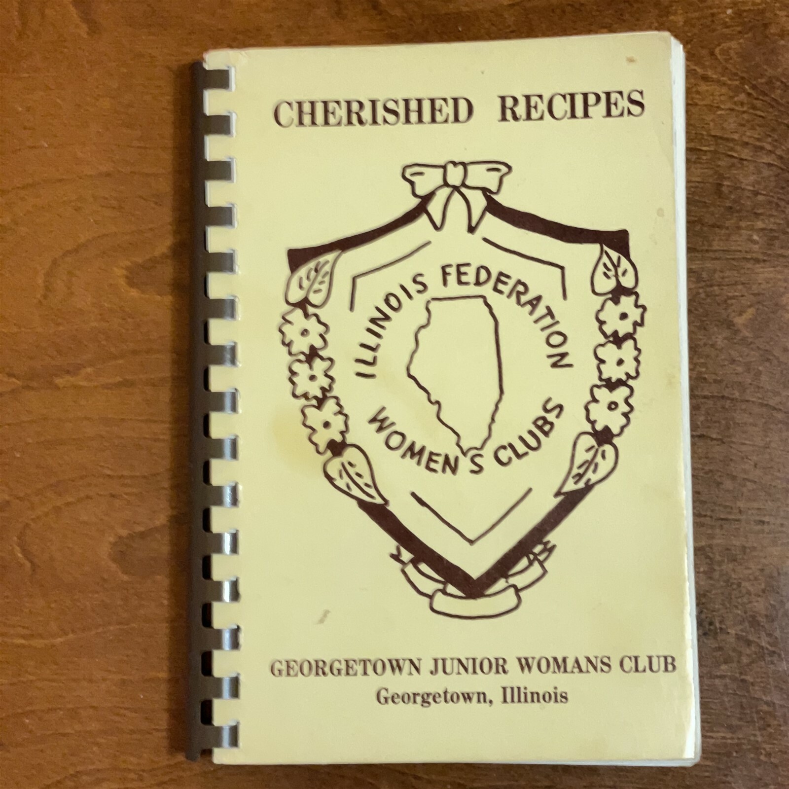 Vintage Cherished Recipes Cookbook Recipe Collection Georgetown Illinois