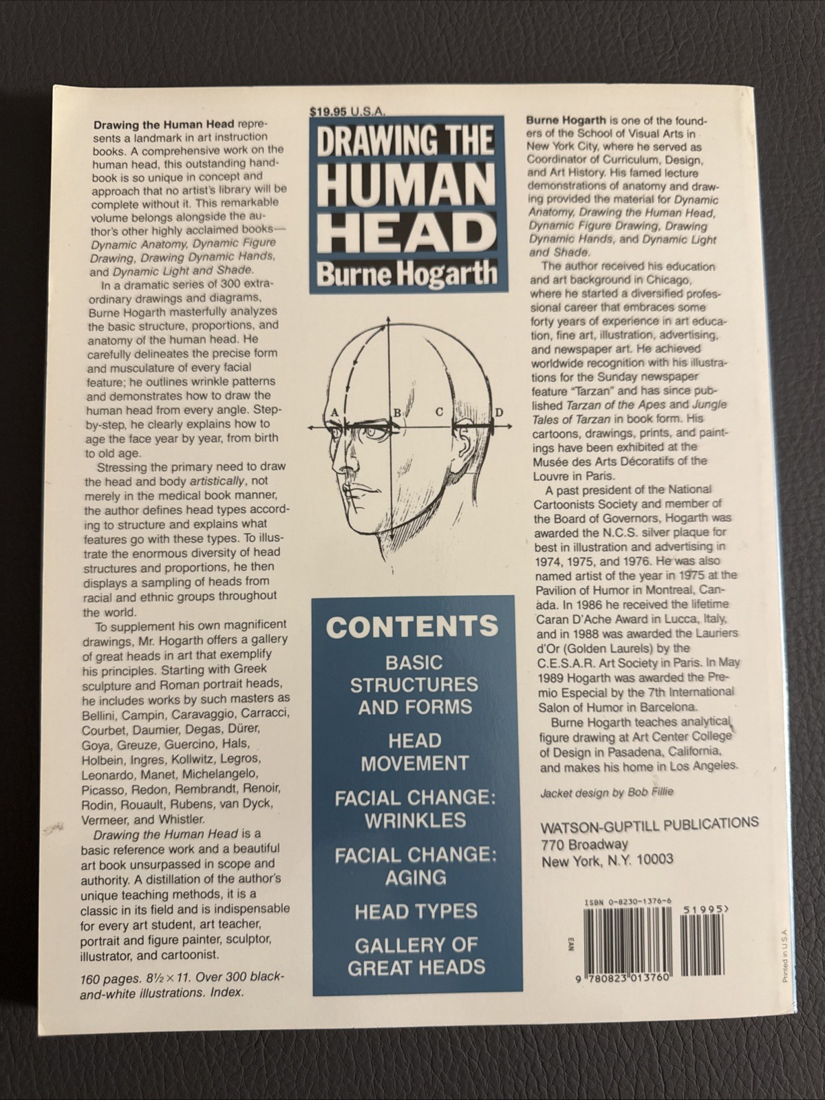 Drawing the Human Head by Burne Hogarth (1989, Trade Paperback)