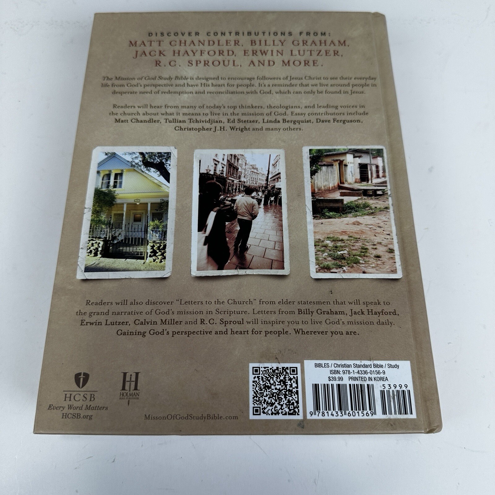 Unused The Mission of God Study Bible Hardcover Simulated Leather Philip Nation