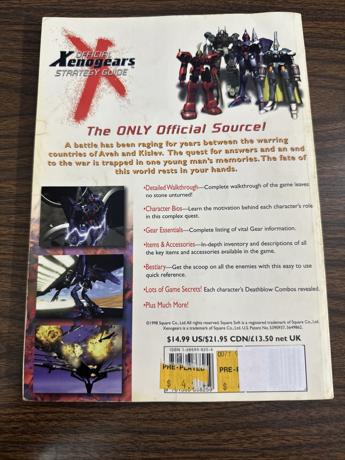 Official Xenogears Strategy Guide (Bradygames Strategy Guides), Ron Wartow Book