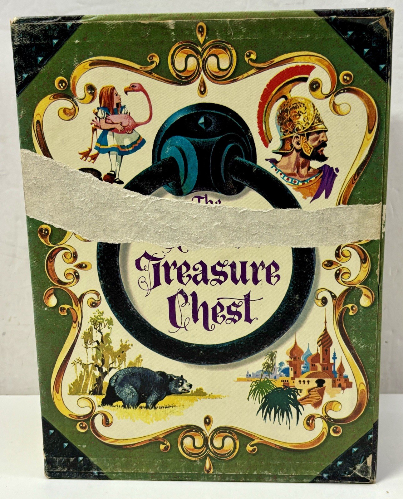 Vintage 1968 The Golden Press Treasure Chest HC Children’s Books Box Set of 4