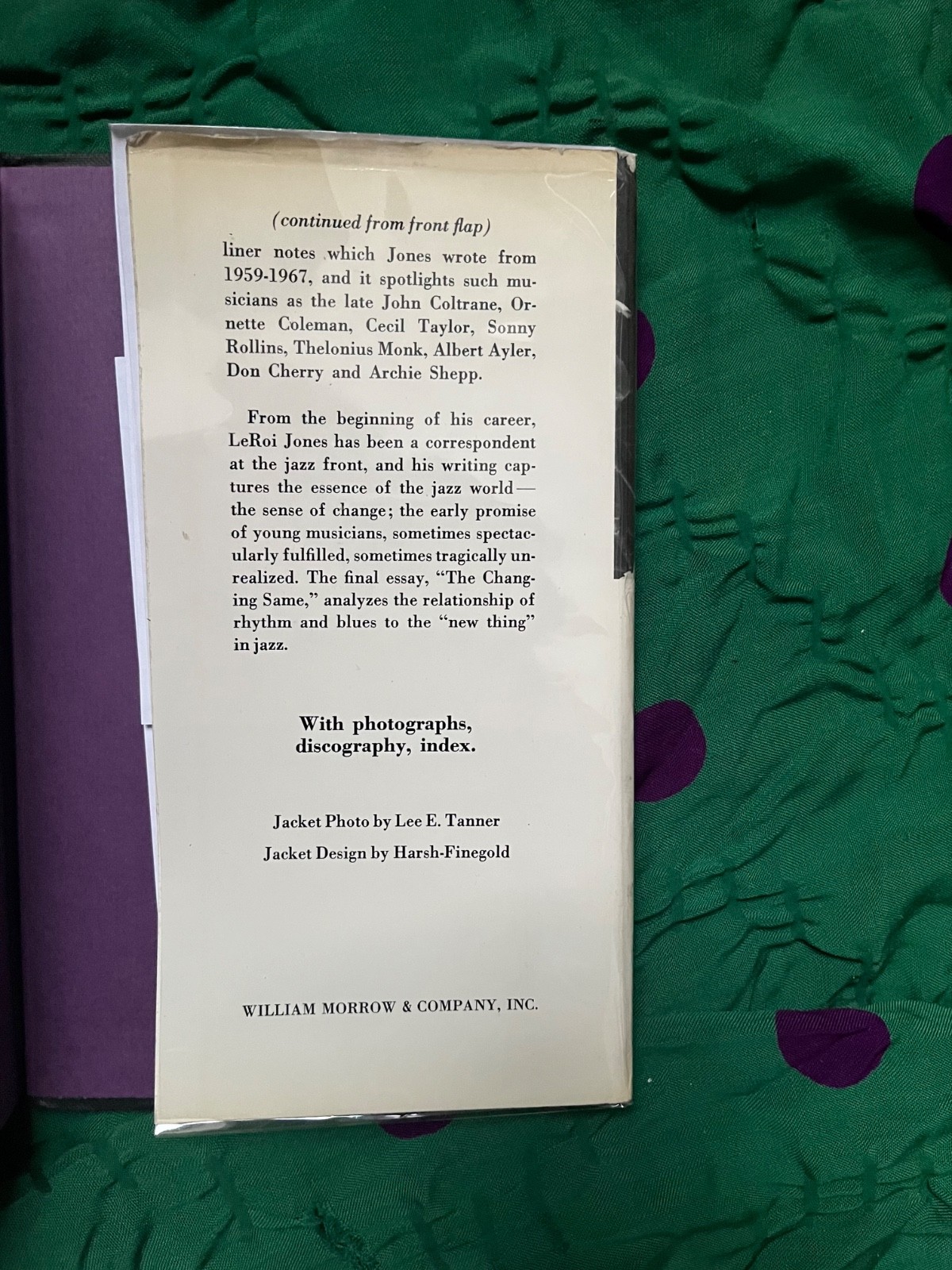 Black Music by LeRoi Jones, First edition, Morrow, 1967