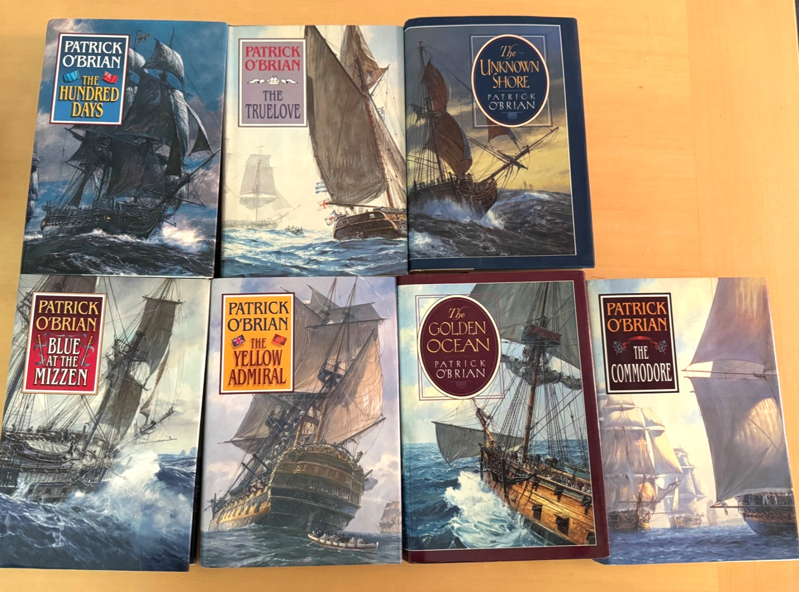 Patrick O’Brian Books Lot of 7 Hardbacks with Dust Jackets