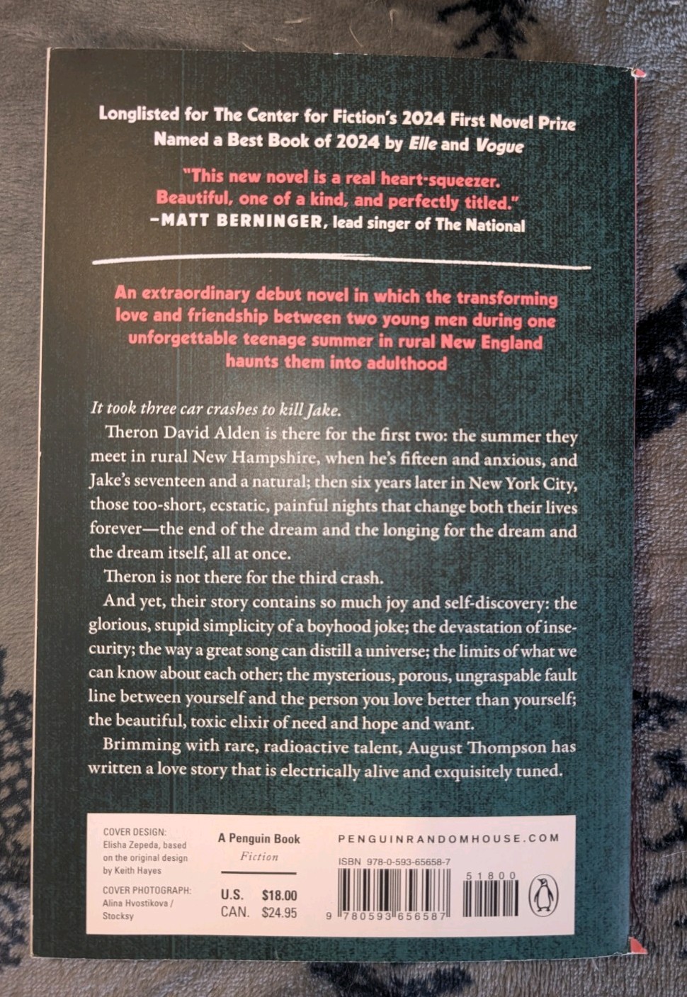 Anyone’s Ghost a Novel by August Thompson (2025, Trade Paperback) Acceptable