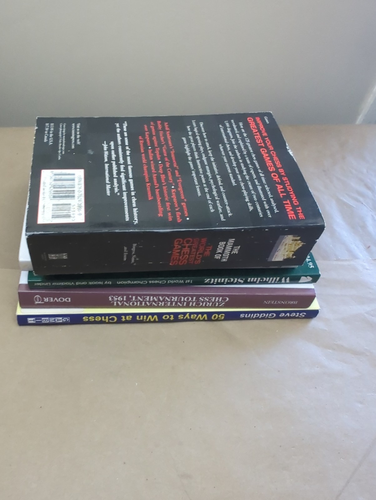 5 Chess Book Lot Games Study Learn instructional Help Improve Steinitz Fischer