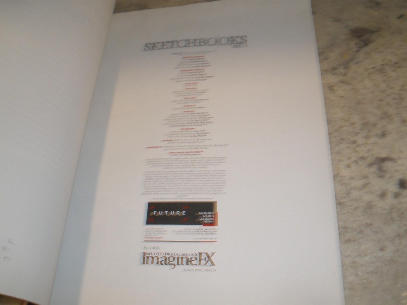 IMAGINE FX SKETCHBOOKS VOL 1 152 PAGES PB 2019