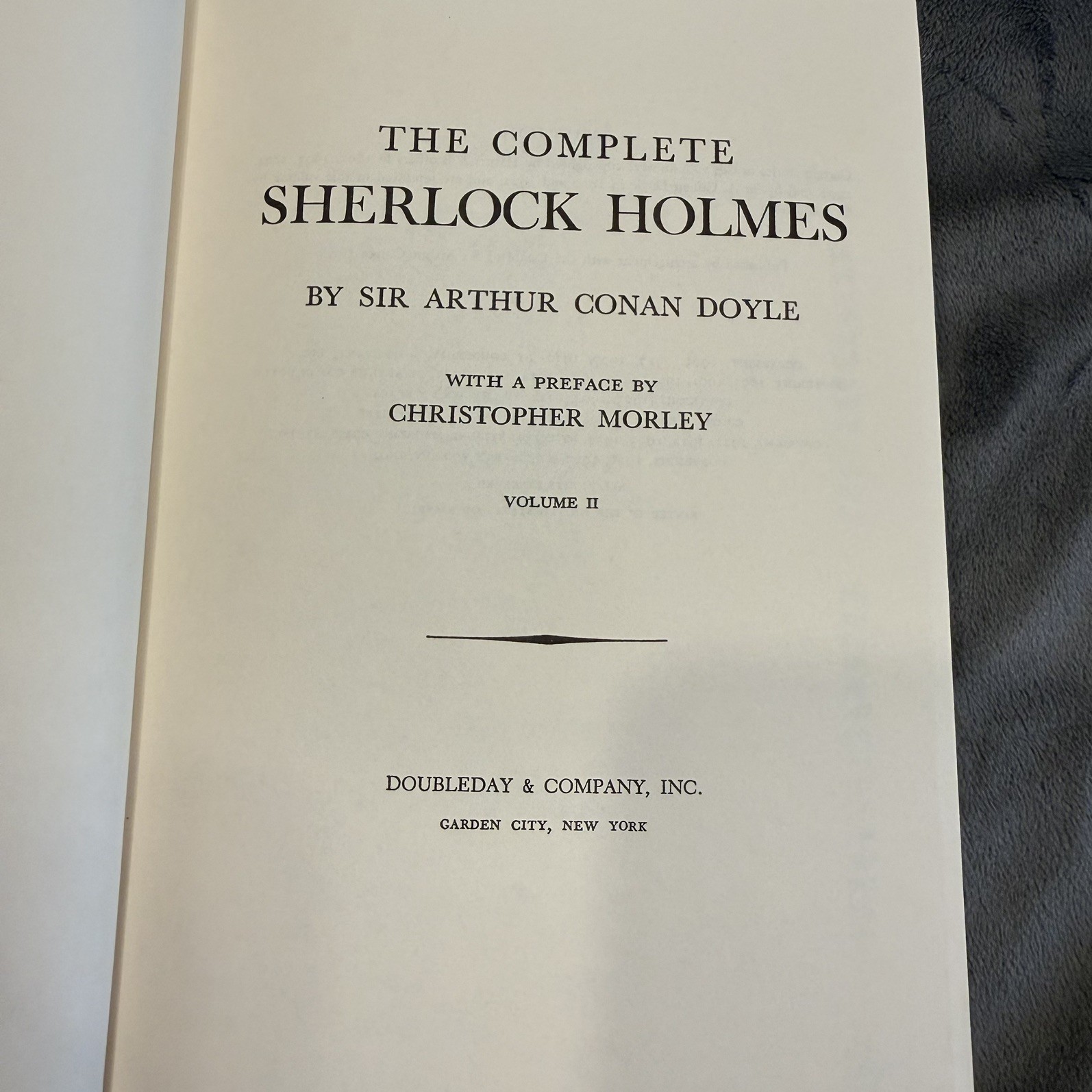 Complete Sherlock Holmes Vol 2 Sir Arthur Conan Doyle 1927 Doubleday Hardcover