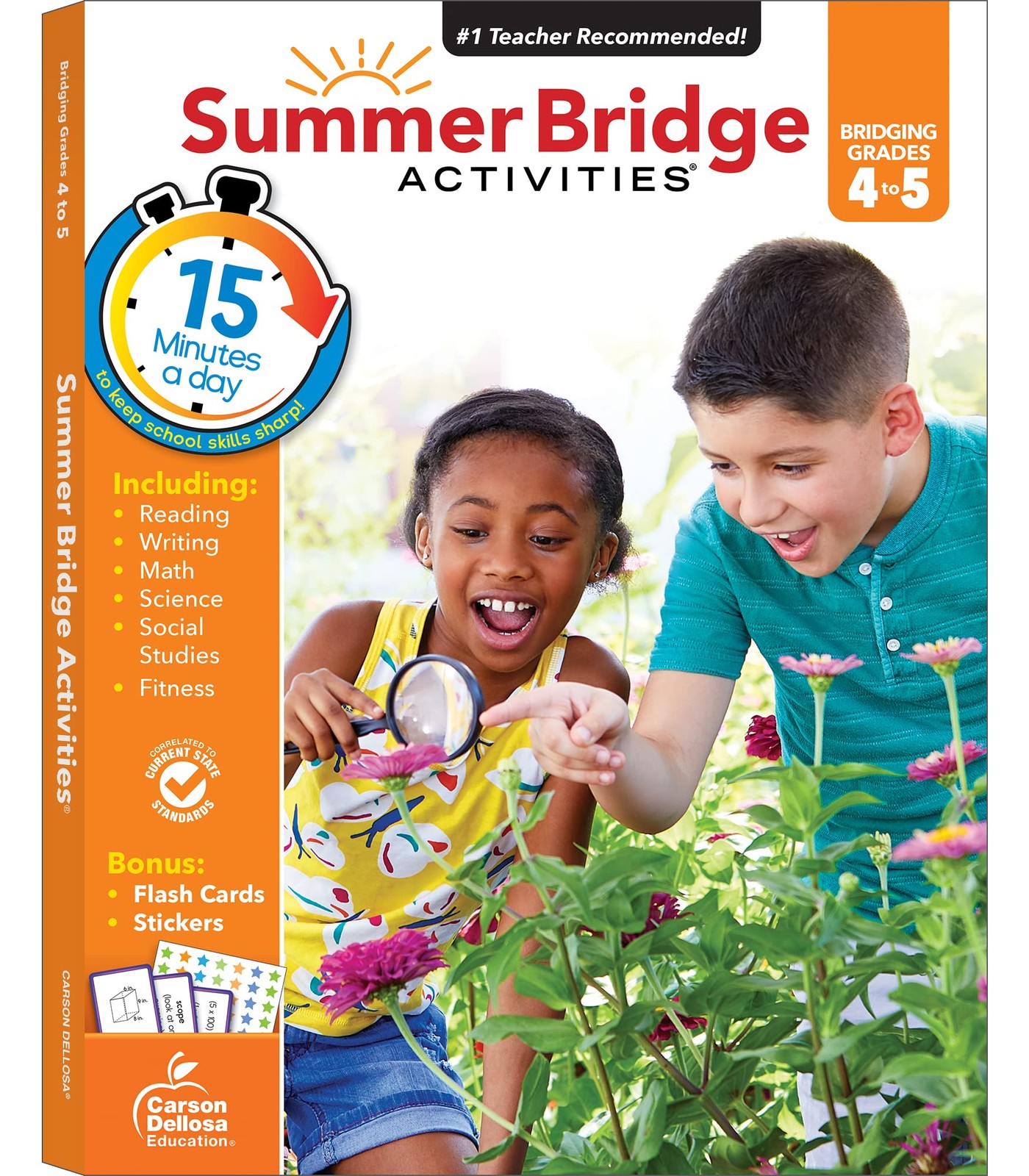 Summer Bridge Activities 4th to 5th Grade Workbooks All Subjects, Math, Lang…