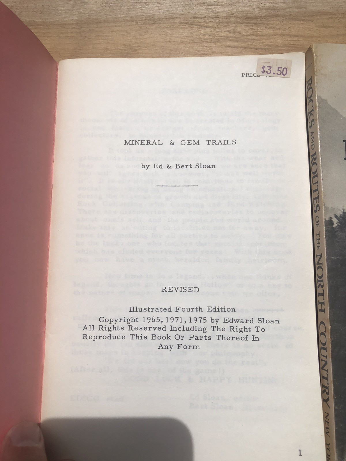 5 Book Lot Mineral & Gem Trails New York New Jersey Pennsylvania Maine Mines CT