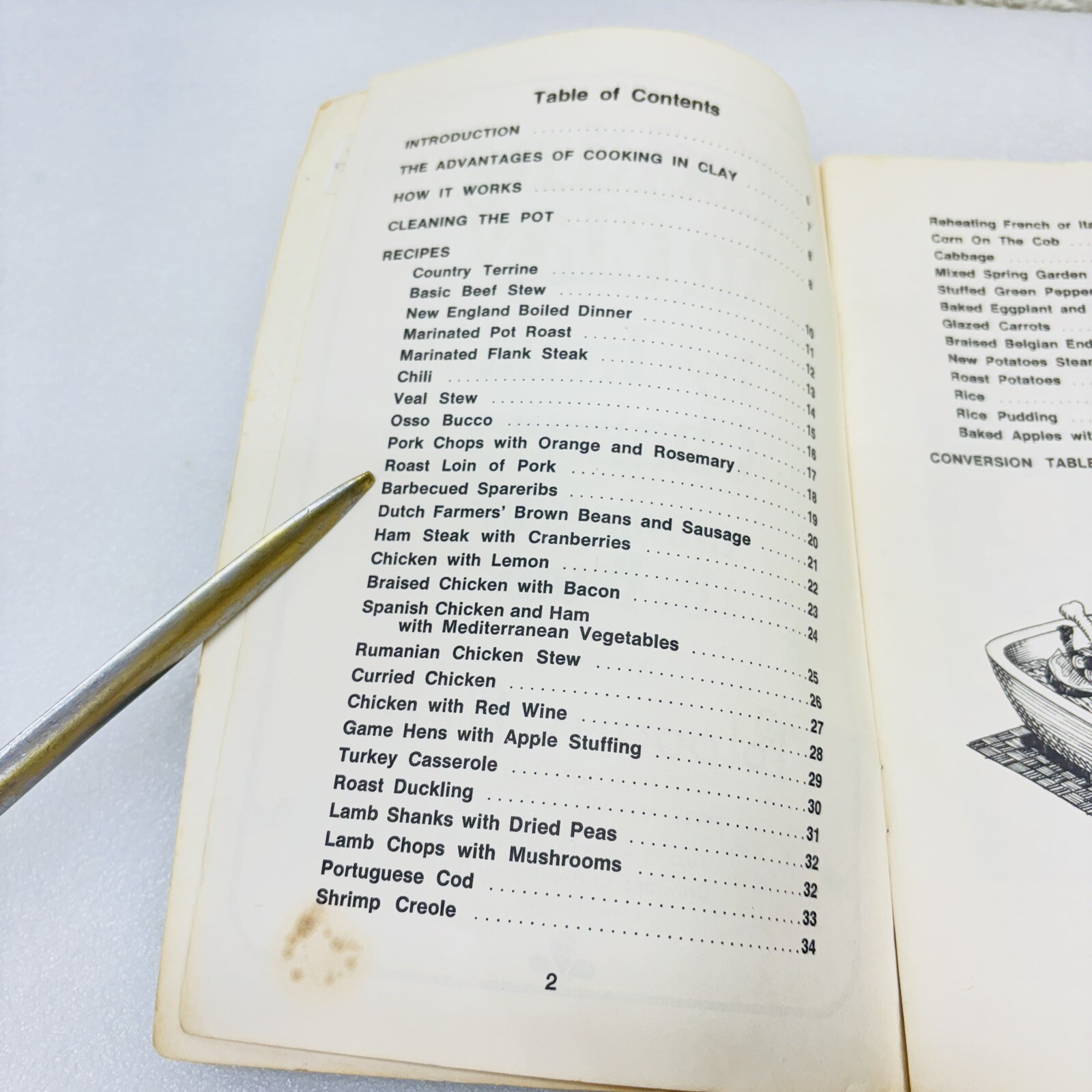 VTG‼ Cooking in Clay by Irena Chalmers 1974 Booklet Potpourri Press • GUC‼
