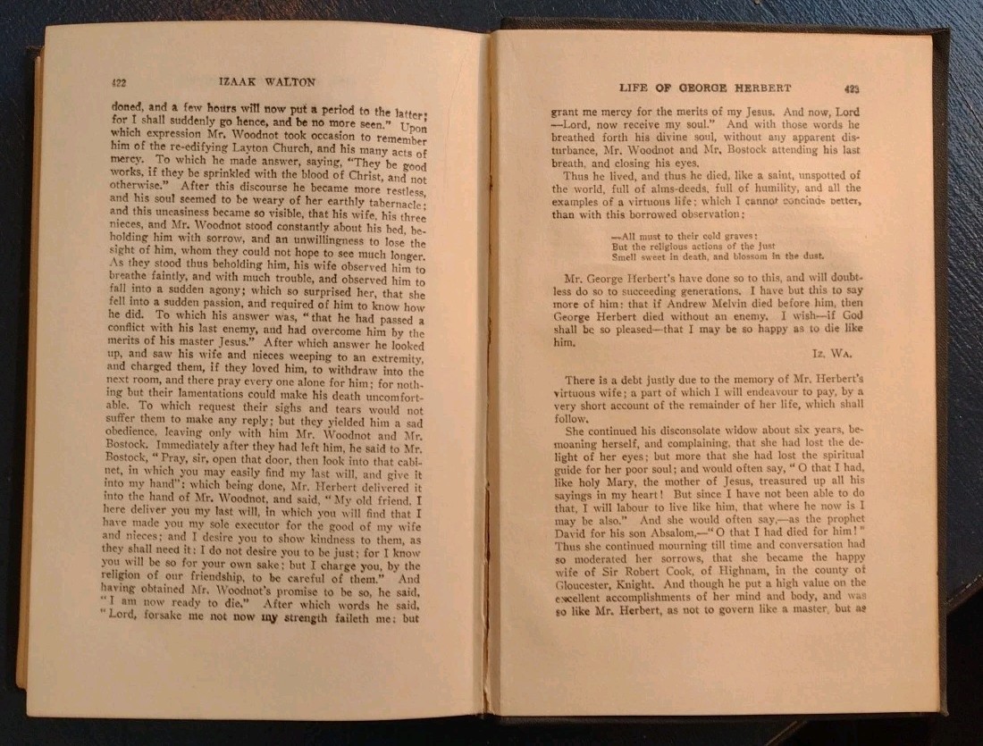 Pilgrim’s Progress by Bunyan and Donne and Herbert by Walton