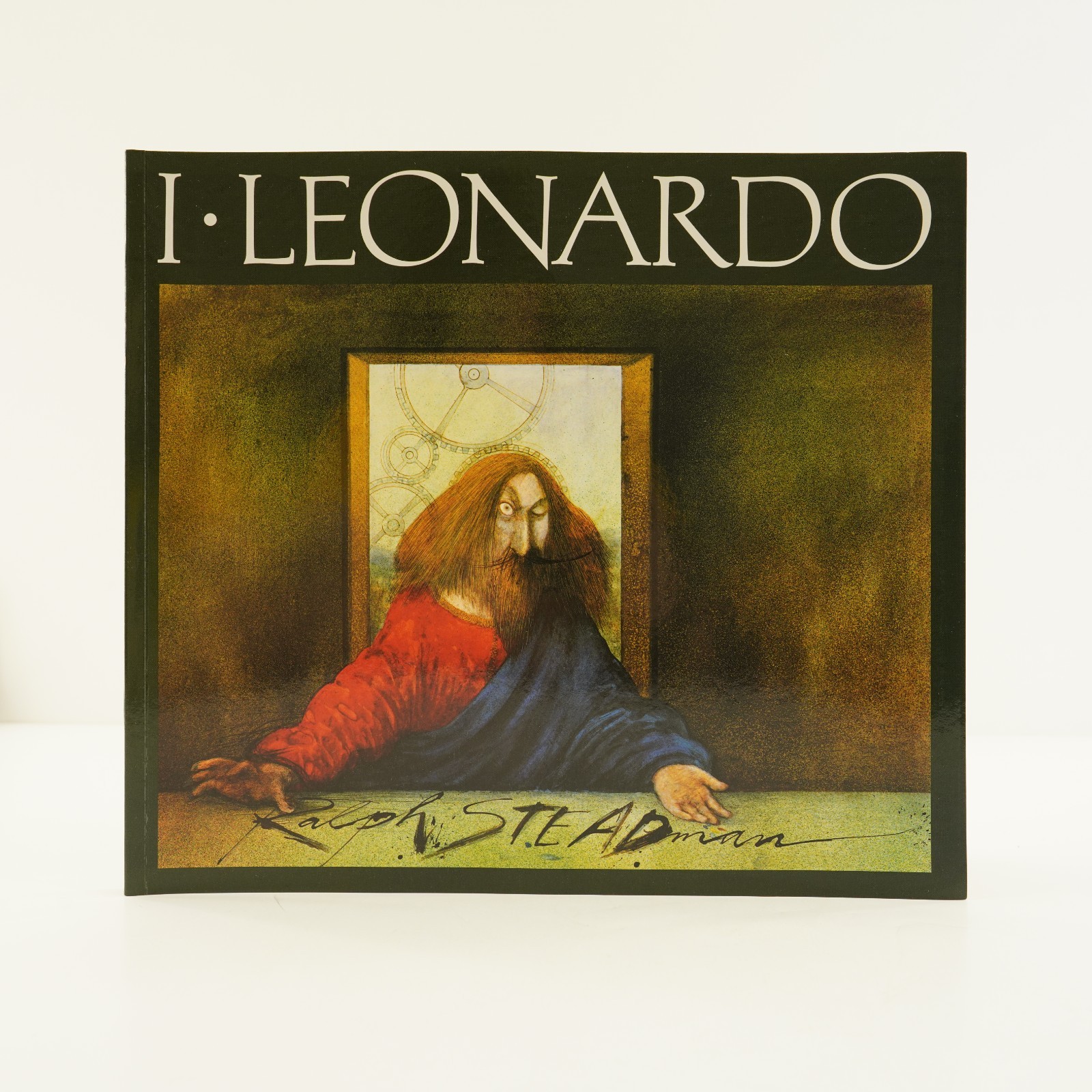 Signed Autographed I Leonardo by Ralph Steadman Softcover Book art nice