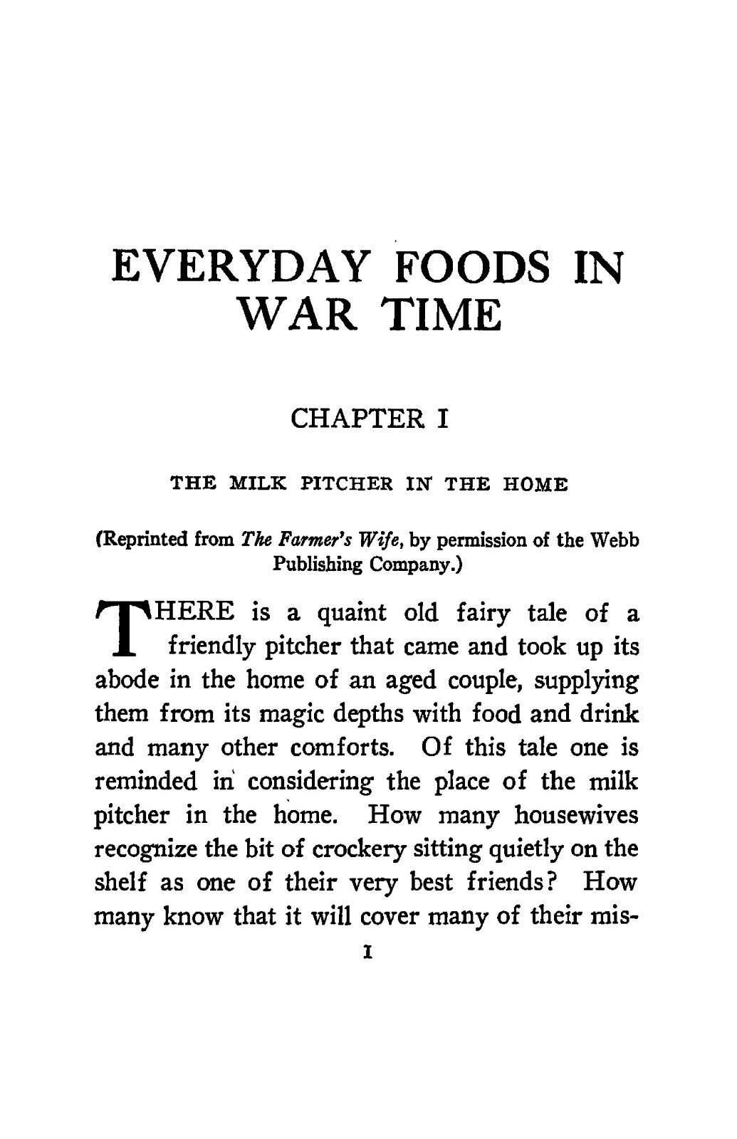 “1918” Everyday Foods In War Time Cook Book 125 Pages
