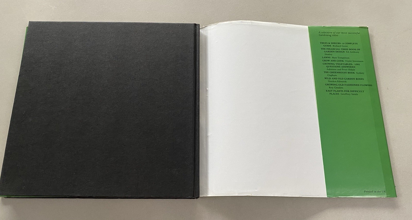 Bottle Gardens by Roger Grounds (1976 1st Ed. HCDJ) Terrariums