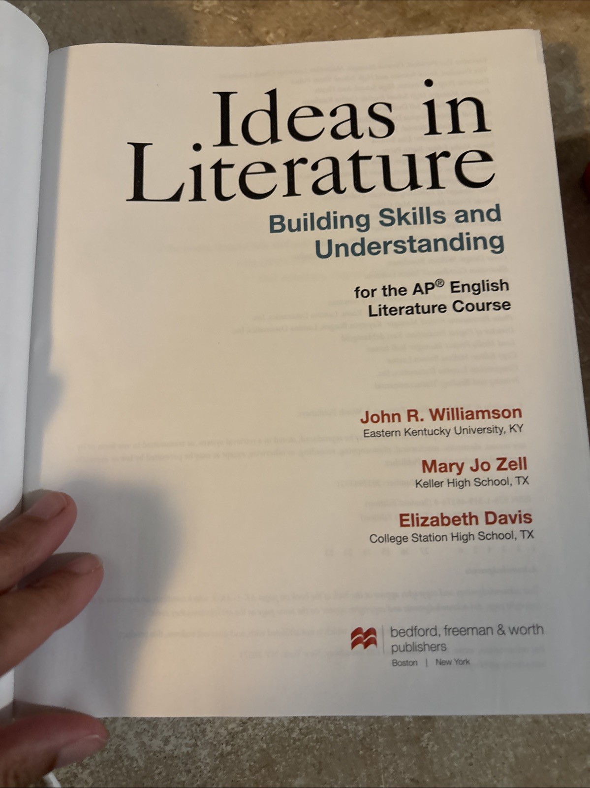 Ideas in Literature: Building Skills and Understanding for the AP English Liter