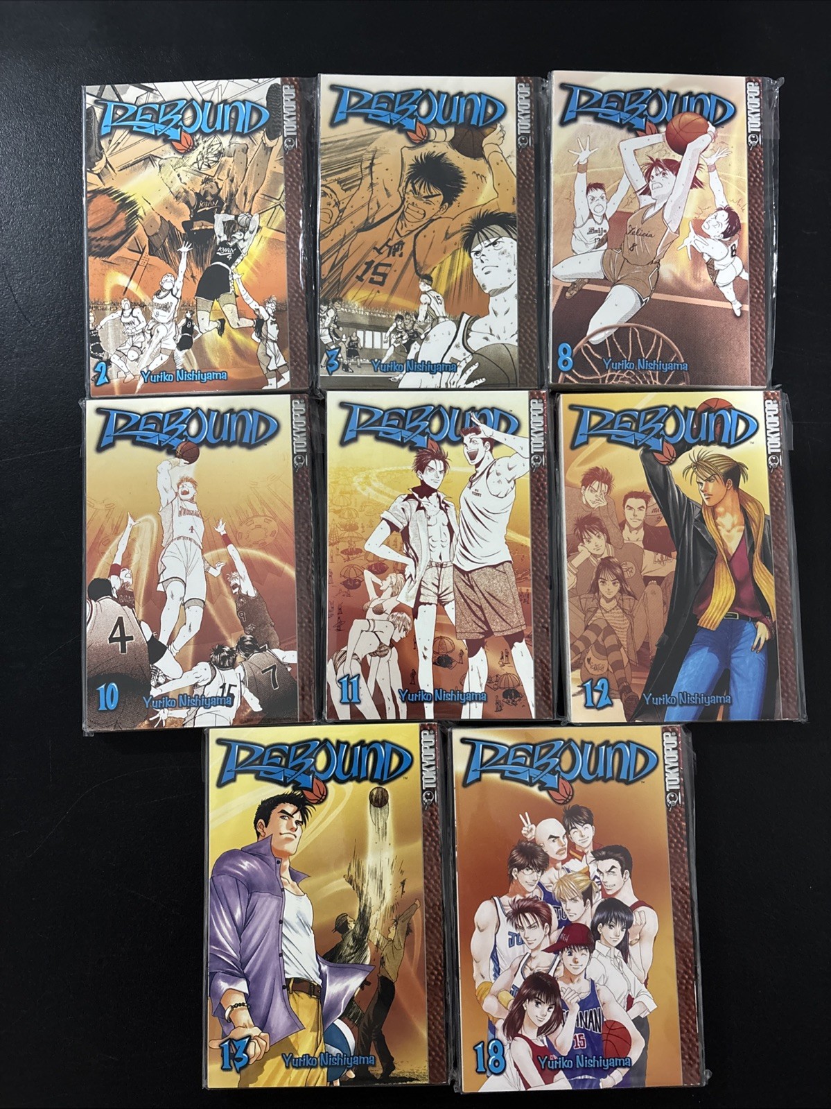 Rebound Manga Lot Tokyopop:#2,3,8,10,11,12,13,18 ALL NEW!! RARE!