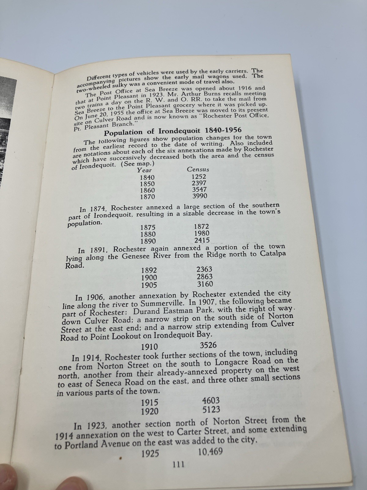 Irondequoit Story NY 1839-1967 Vintage Paperback Book Town Historian Maude West