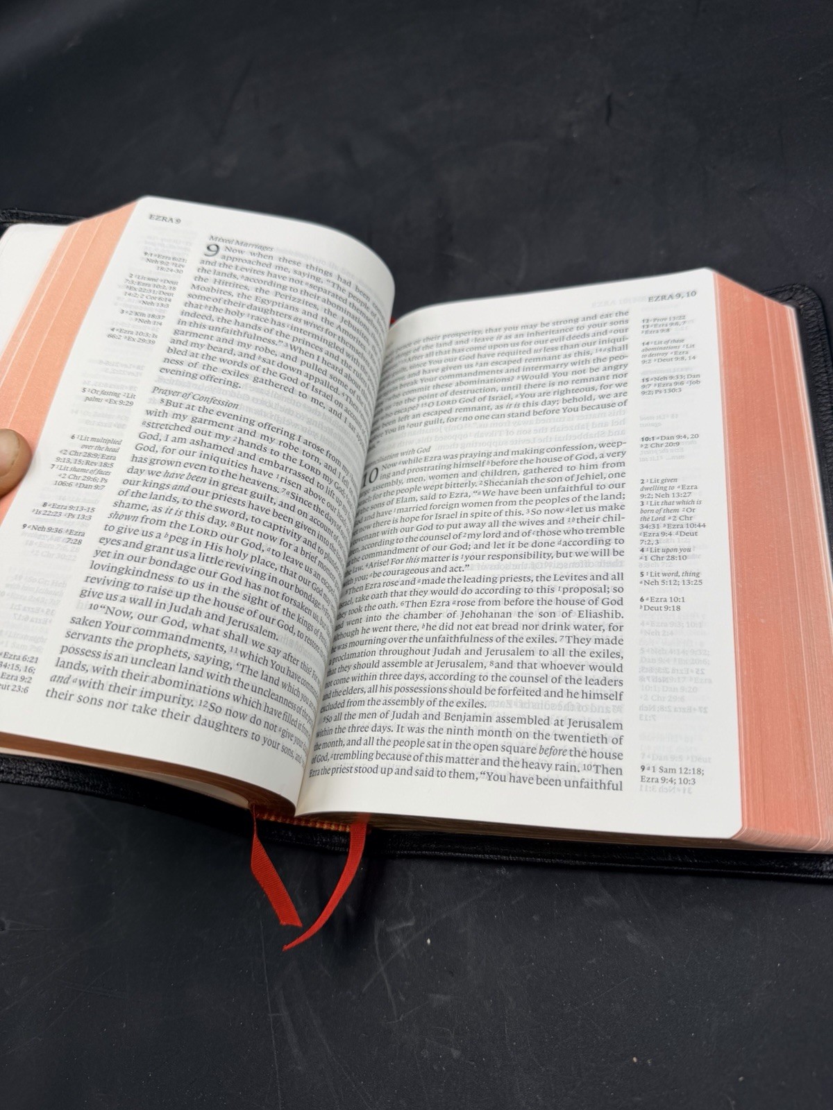 Cambridge Bible NASB Clarion, Black Goatskin Leather, Edge-Lined 2017