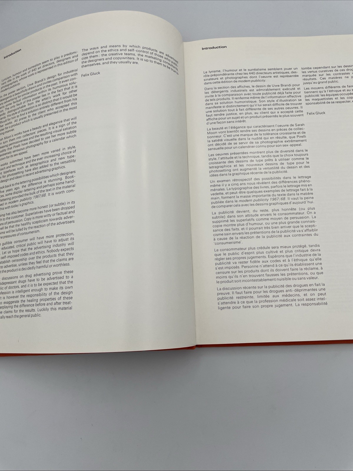 Vintage Modern Publicity 1972/73 No. 42 (Hardcover) Felix Gluck G7
