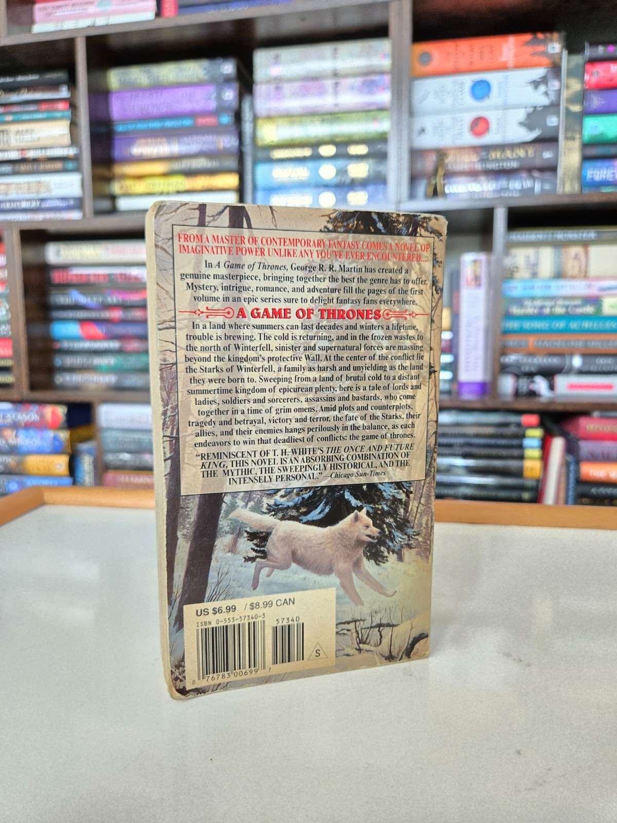 A Game Of Thrones First Edition Paperback Jon Snow Cover By George R.R. Martin