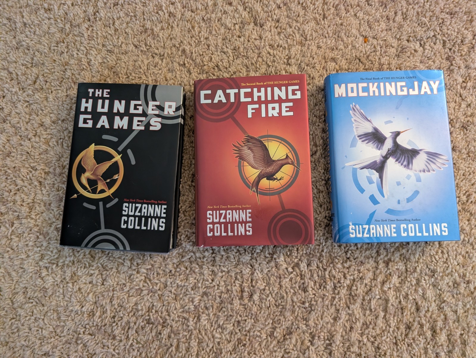 The Hunger Games Trilogy 1st Edition Hardcover Suzanne Collins HC/DJ