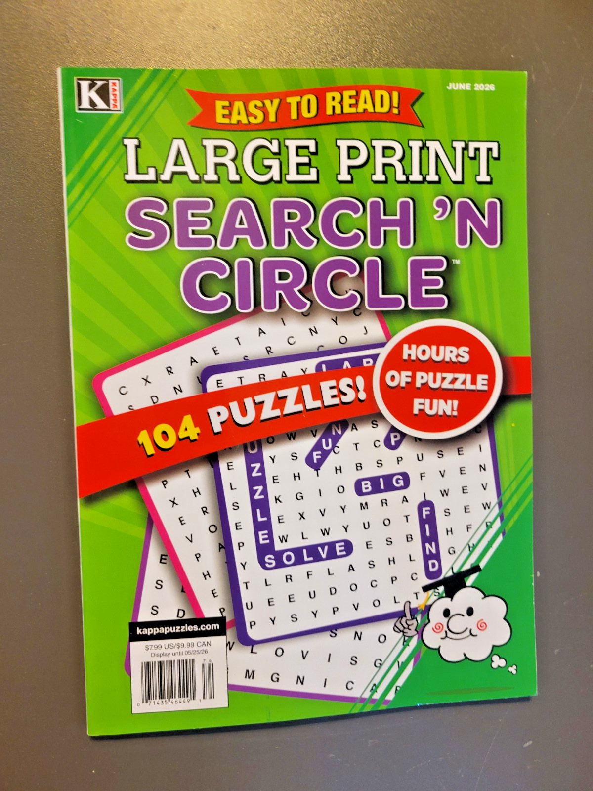 Lot of 2 Word-Search Large Print Puzzle Books-Kappa True Crime & Search & Circle