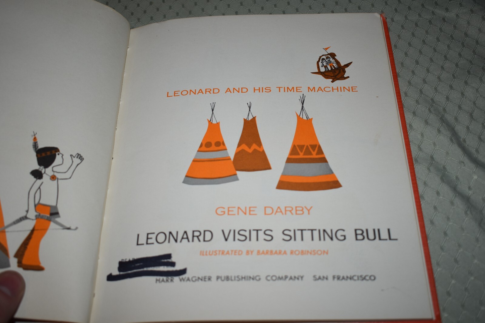 Leonard Visits Sitting Bull by Gene Darby (ex-library, hardcover)