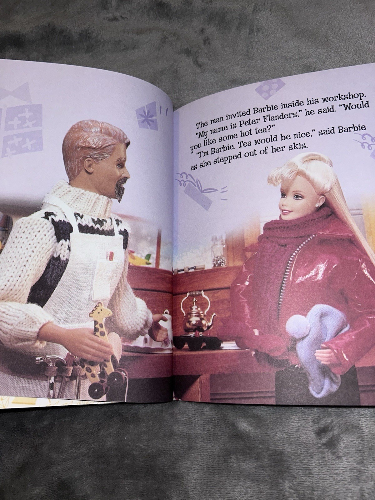 Little Golden Book, Barbie: A Happy Holiday By Diane Muldrow, 2001 Edition