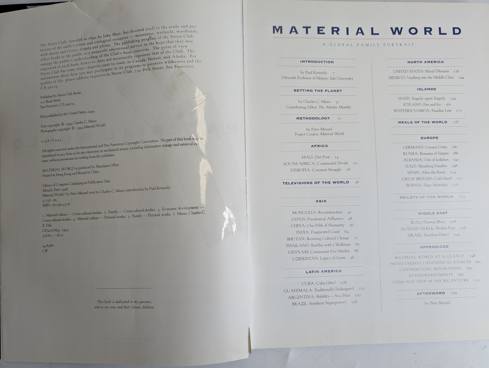 Material World A Global Family Portrait Book Peter Menzel Photography Families