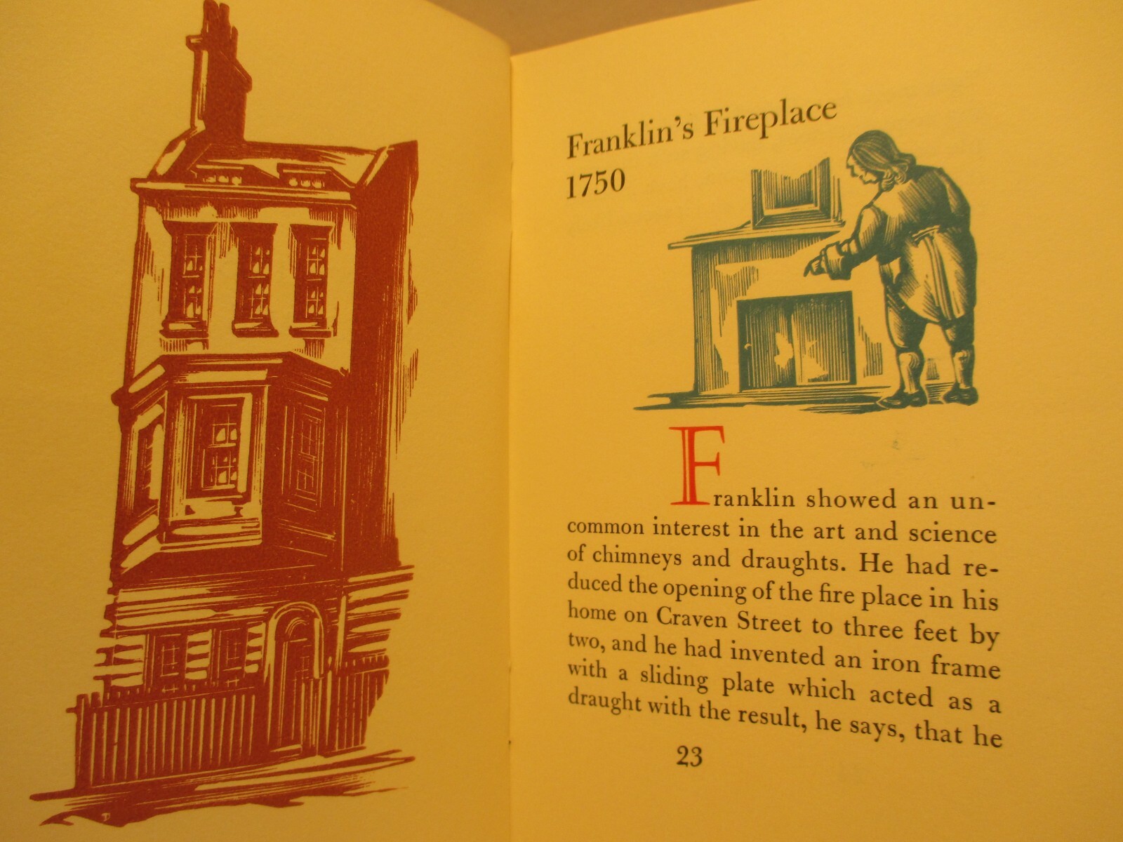 fine press book B FRANKLIN INVENTOR by A R TOMMY TOMMASINI # 27 / 1974 #487/700