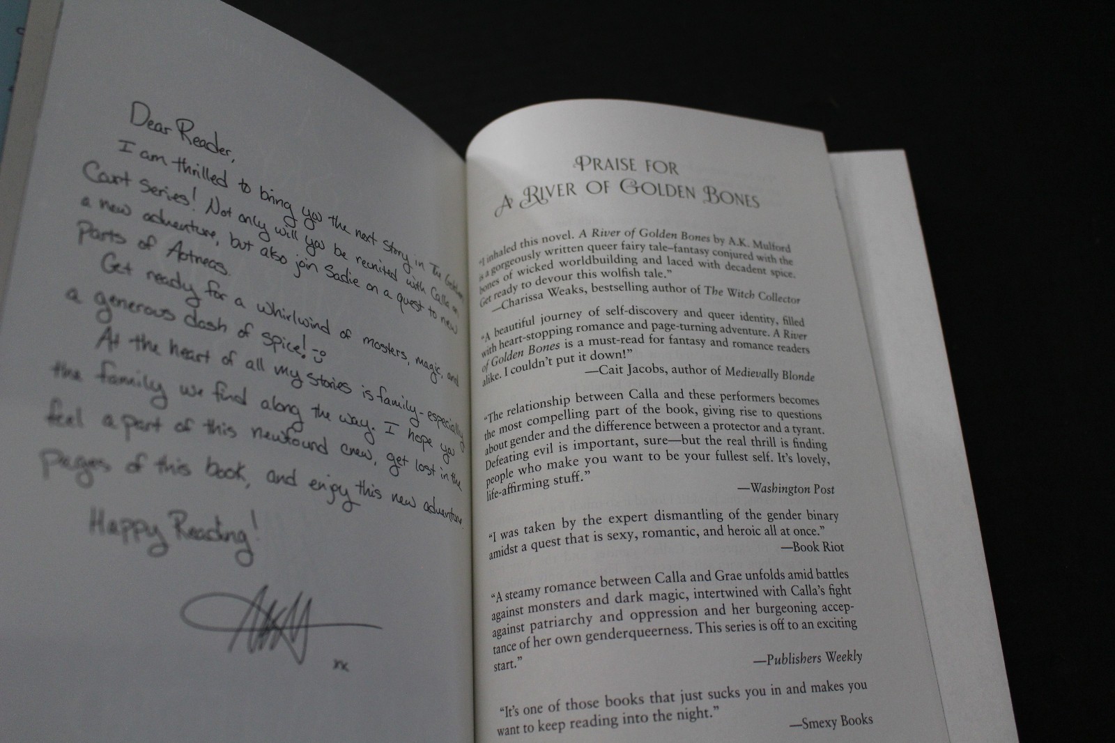 A Sky of Emerald Stars Book 2 of the Golden Court A.K. Mulford Autograph Signed