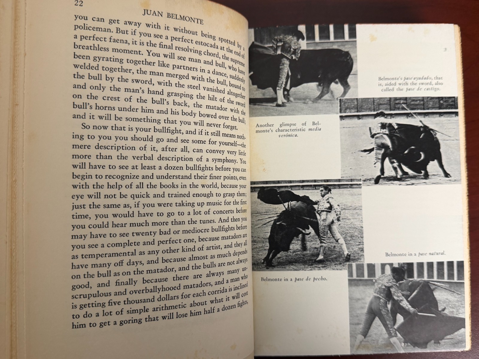 Juan Belmonte Killer of Bulls: the Autobiography of a Matador 1937 Hardcover