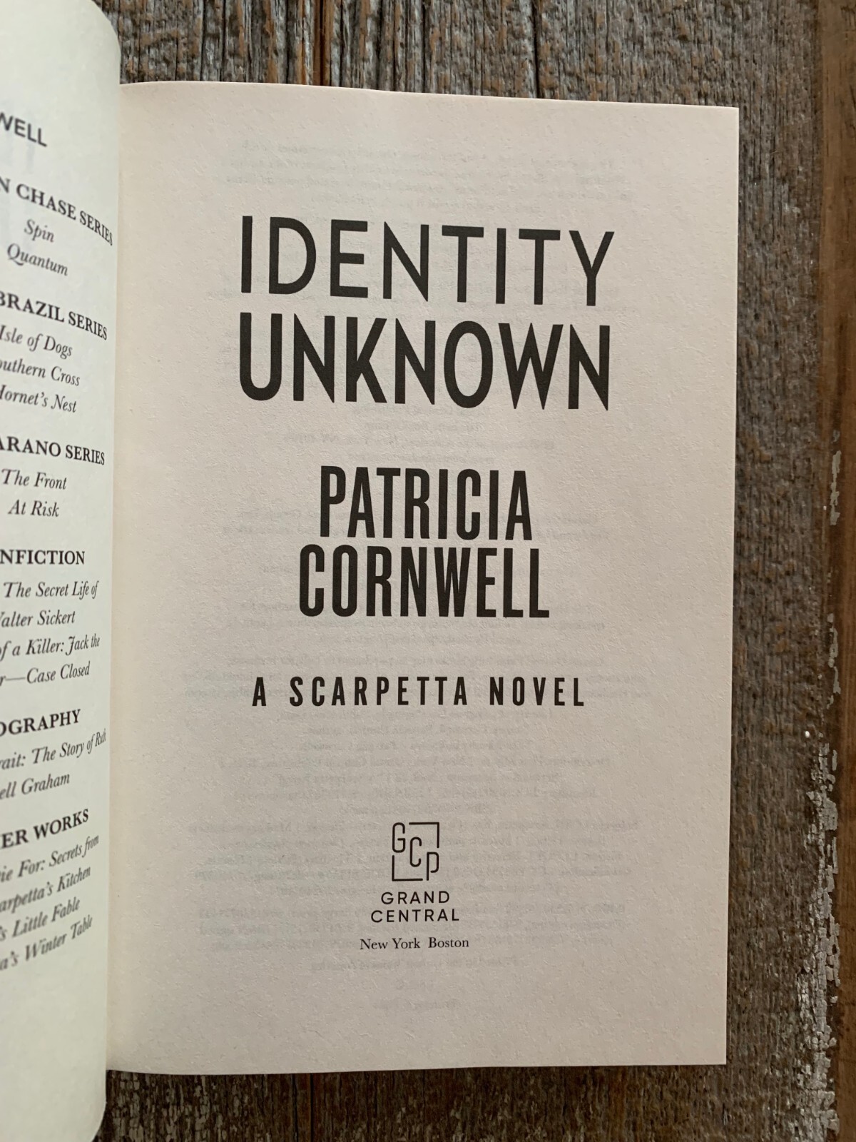 SIGNED – Identity Unknown by PATRICIA CORNWELL (2024, Hardcover) -1st ed.