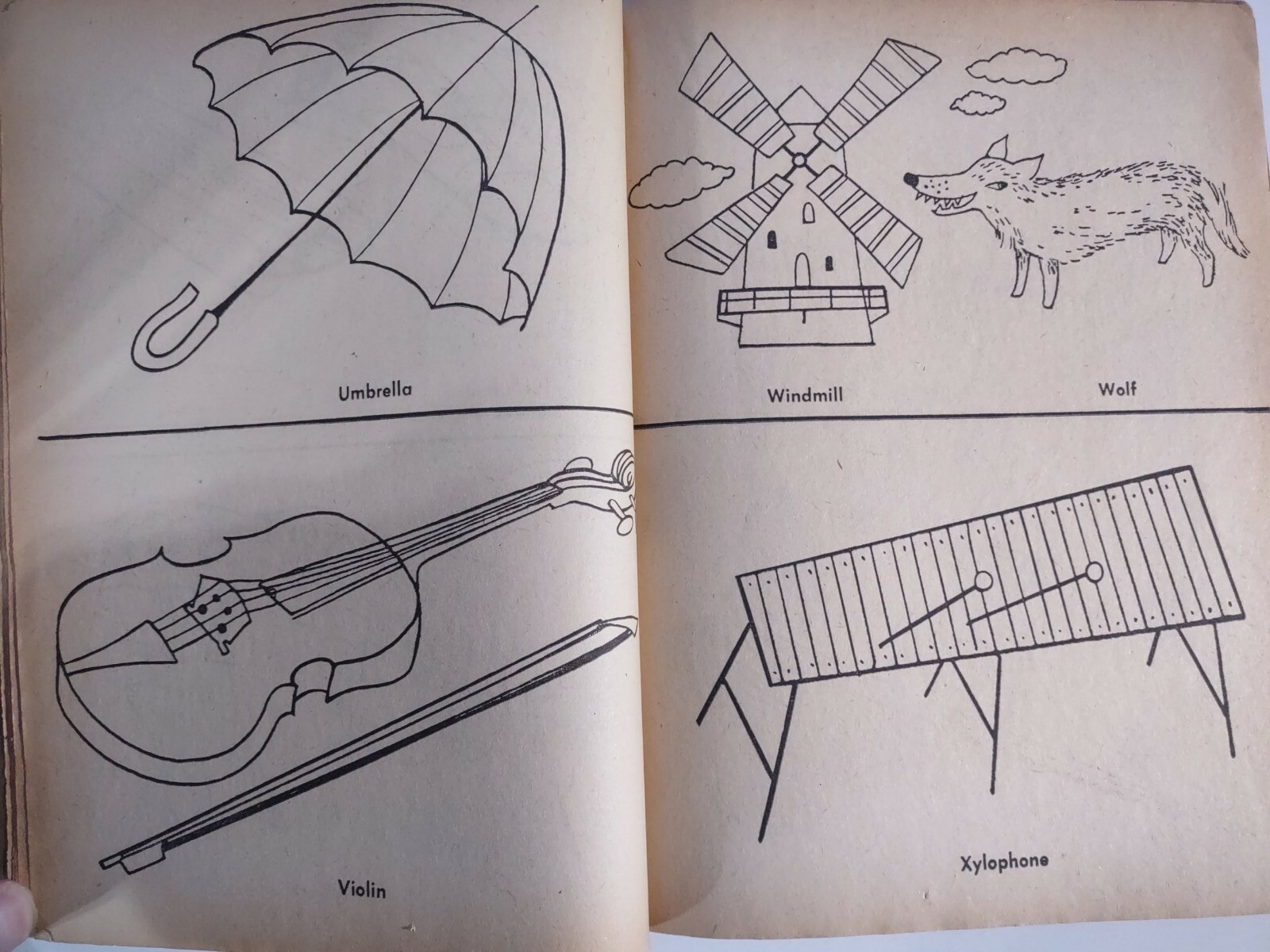 1959 FUN TIME Coloring Book #336 Treasure Coloring Books UNCOLORED 60+ pages.