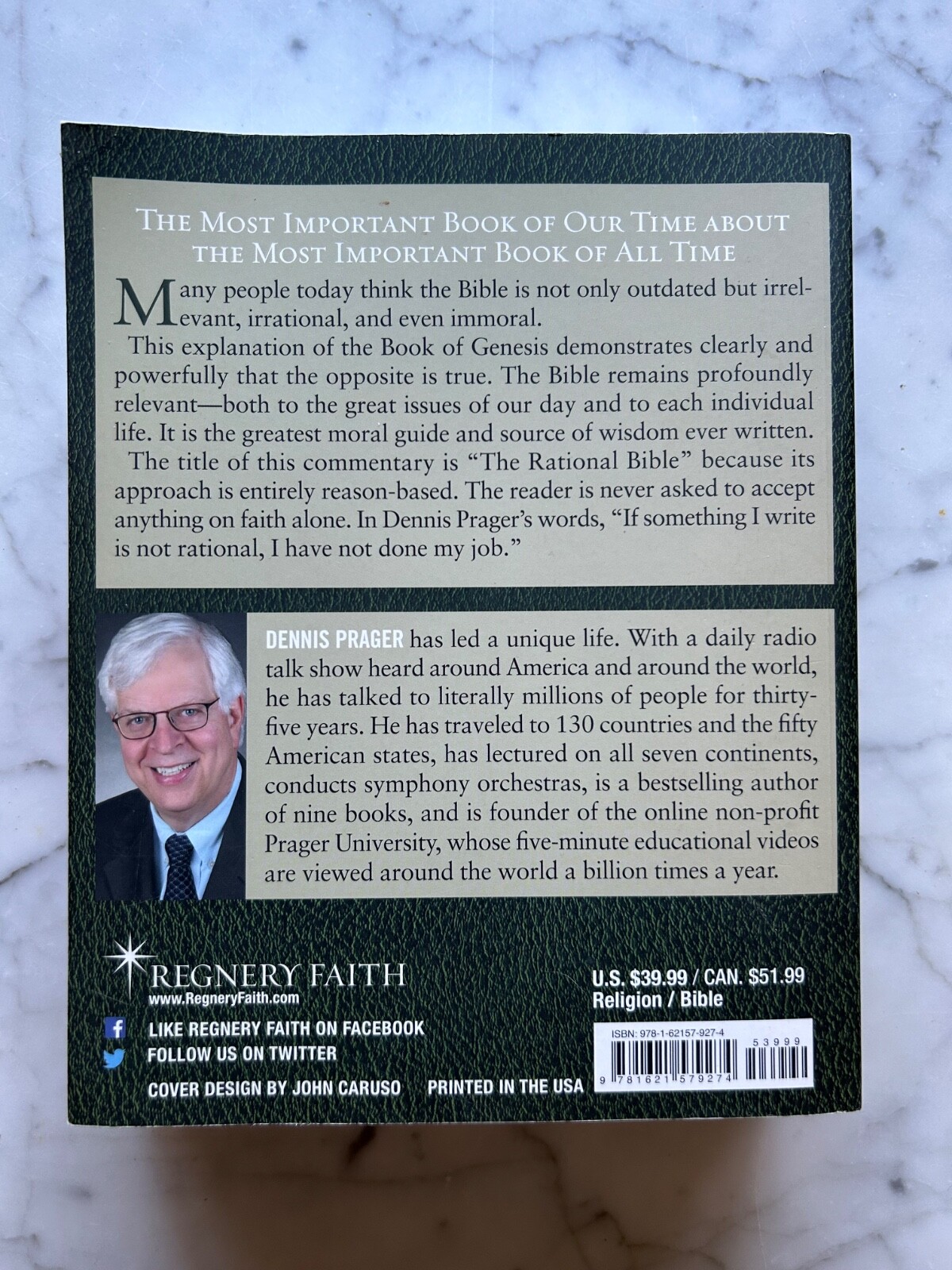 The Rational Bible: Genesis (Large Print) The Alperson Edition Dennis Prager PB