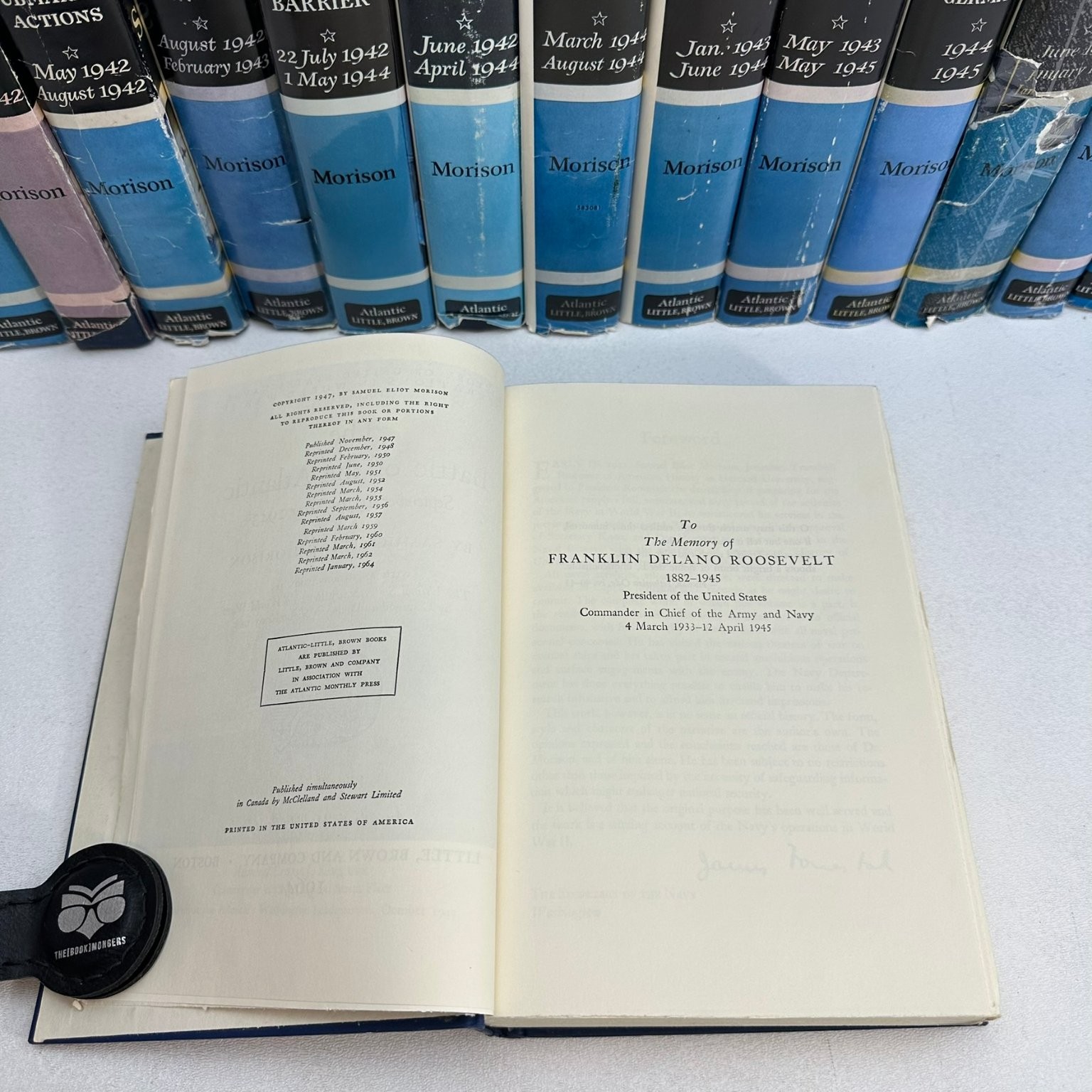 History US Naval Operations WWII Morison Complete 15 Vol Atlantic Little Brown