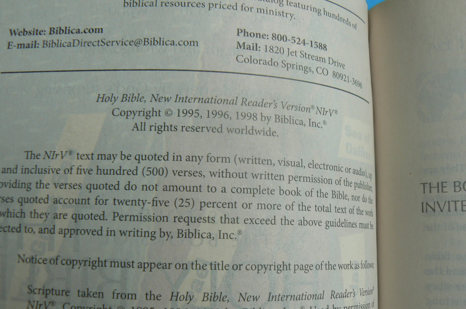 HOLY BIBLE New International Reader’s Version, NIrV Children’s Bible, All Clean!