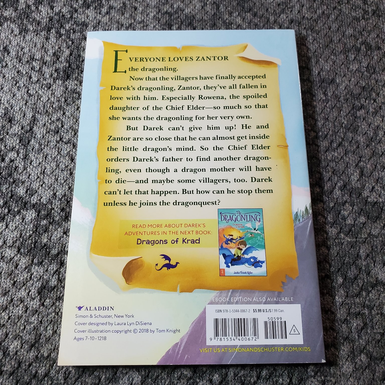 The Dragonling Dragon Quest Jackie French Koller 2018 Illustrated 2 Book Lot