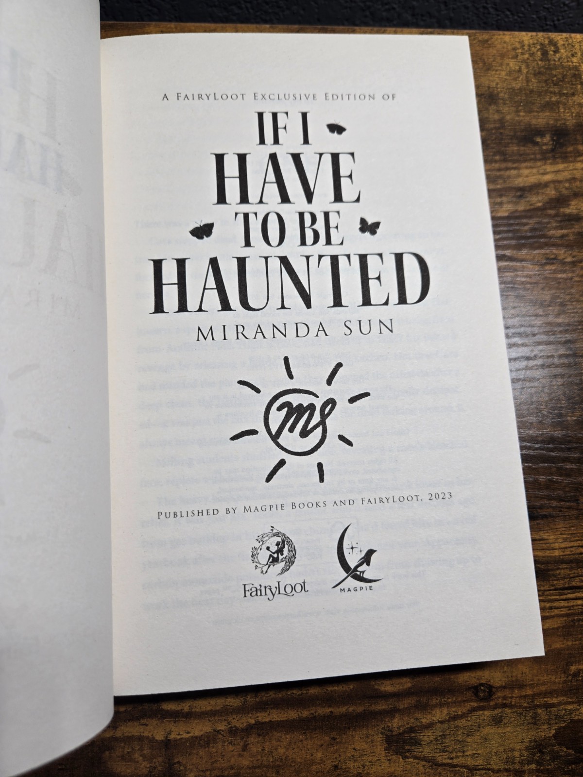 FairyLoot Edition – If I Have To Be Haunted – Digital Signature + Author Letter