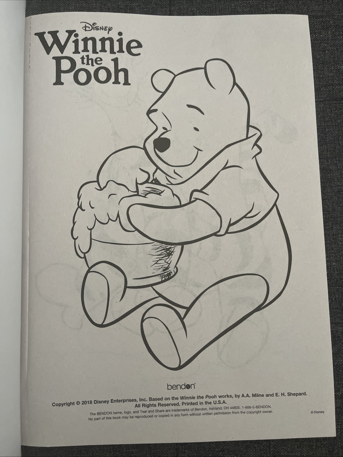 Disney Winnie the Pooh Big Fun Book to Color Puzzles Games and Coloring