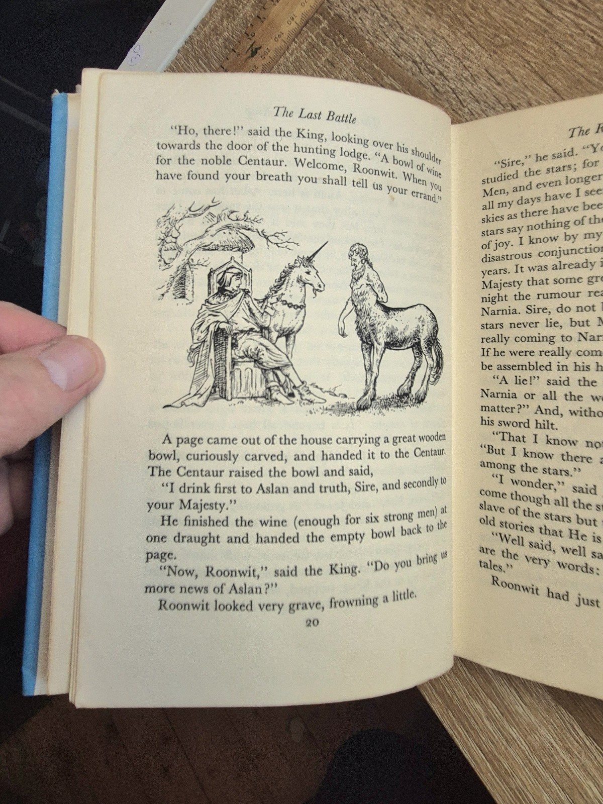 An Original Authentic C S LEWIS The Last Battle 1968-1st Edition sixth Imp