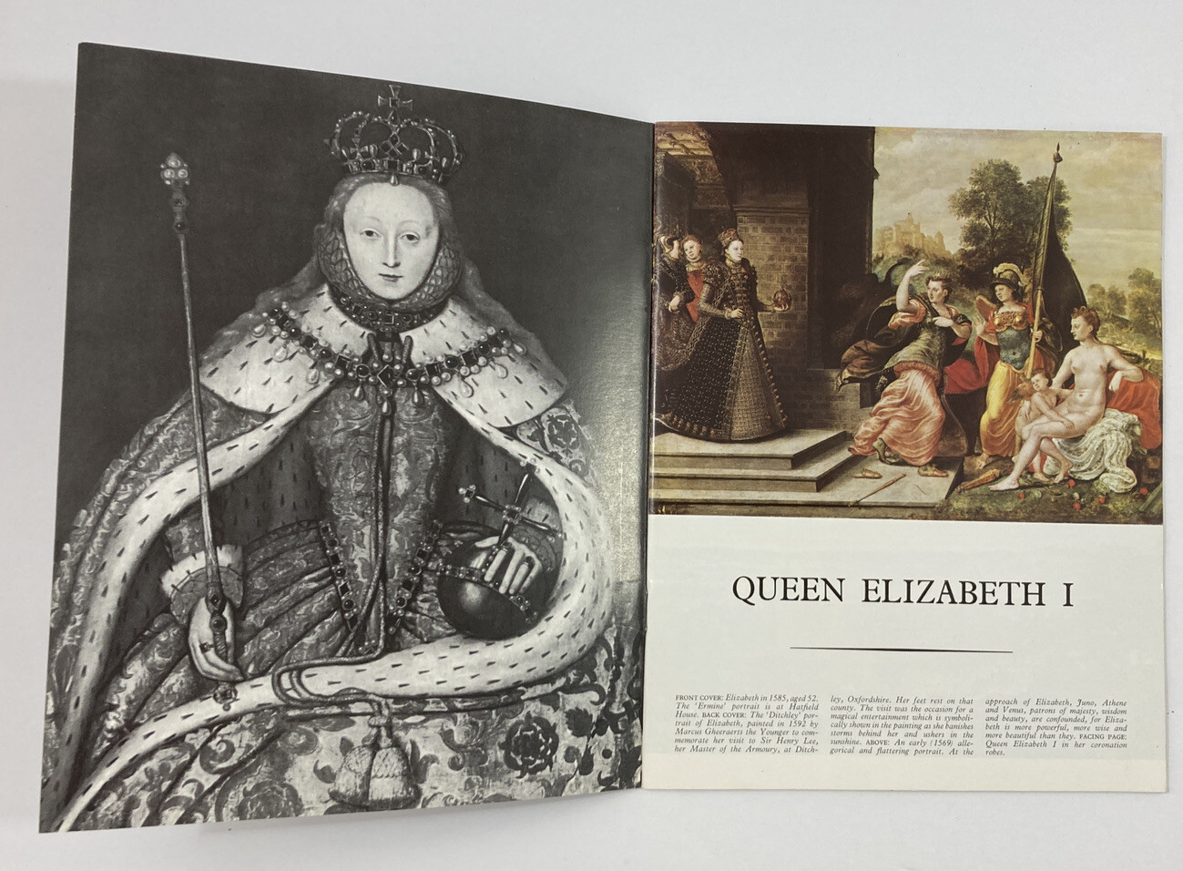 Queen Elizabeth I booklet by G.W.O. Woodward 24 pages