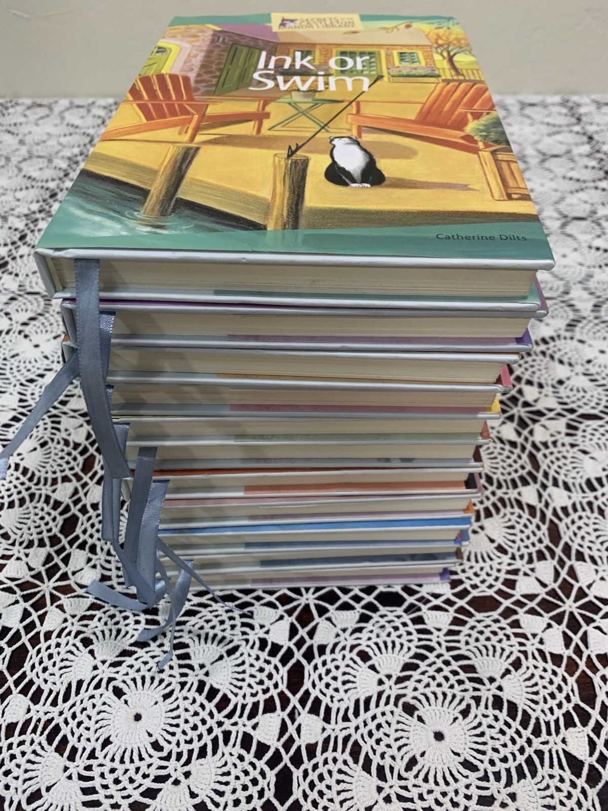 Lot of 10 Secrets of the Castleton Manor Library Hardcover Books Fiction Bundle