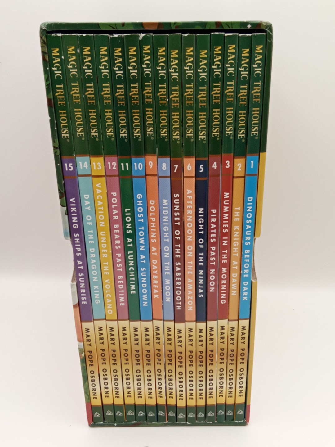 Magic Tree House Boxed Set, Books 1-15 Mary Pope Osborne VG FREE SHIPPING