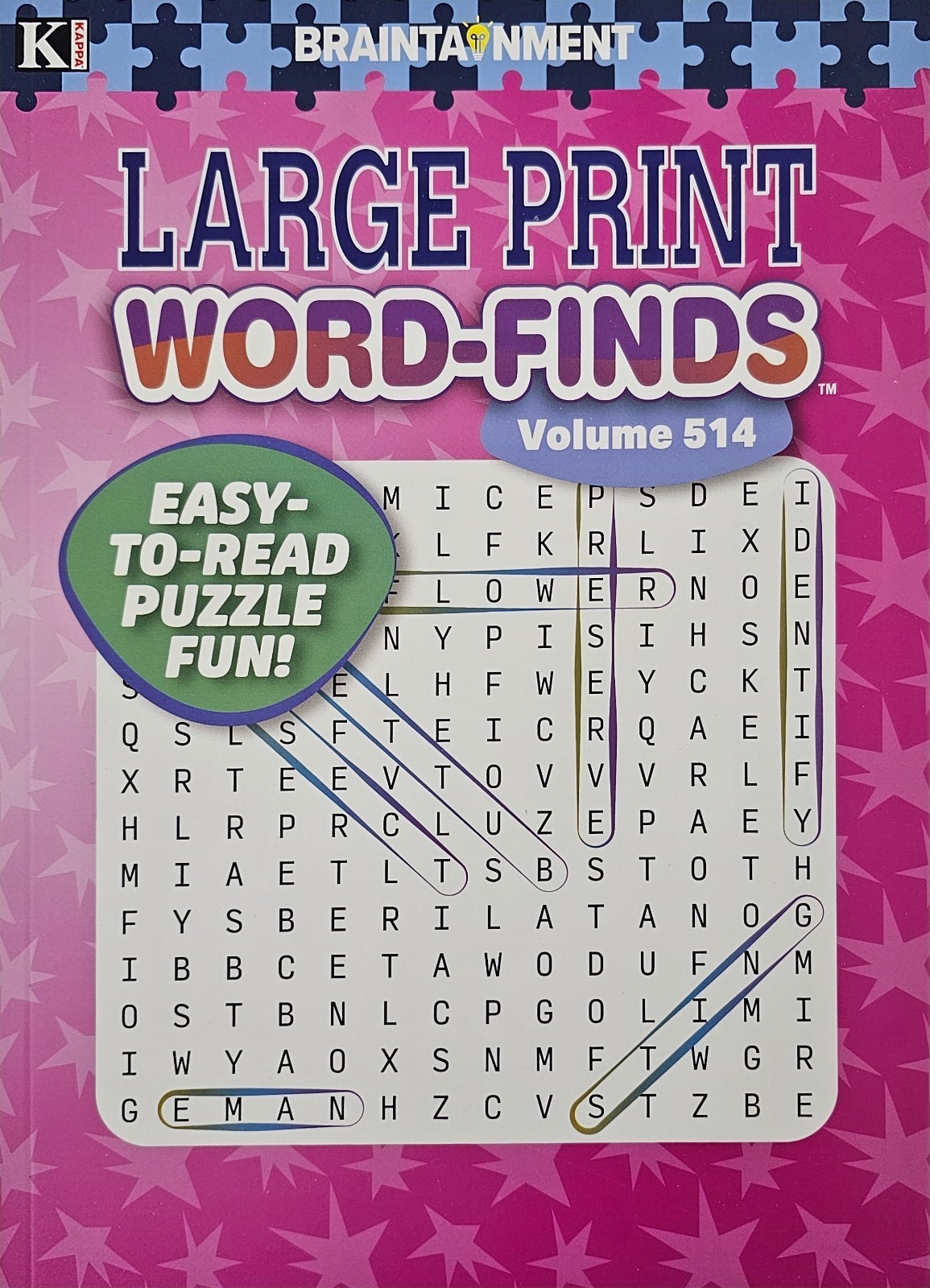 5 New Large Print Word-Finds Puzzle Books Kappa Games Vol #383-516~ Search,Hunt