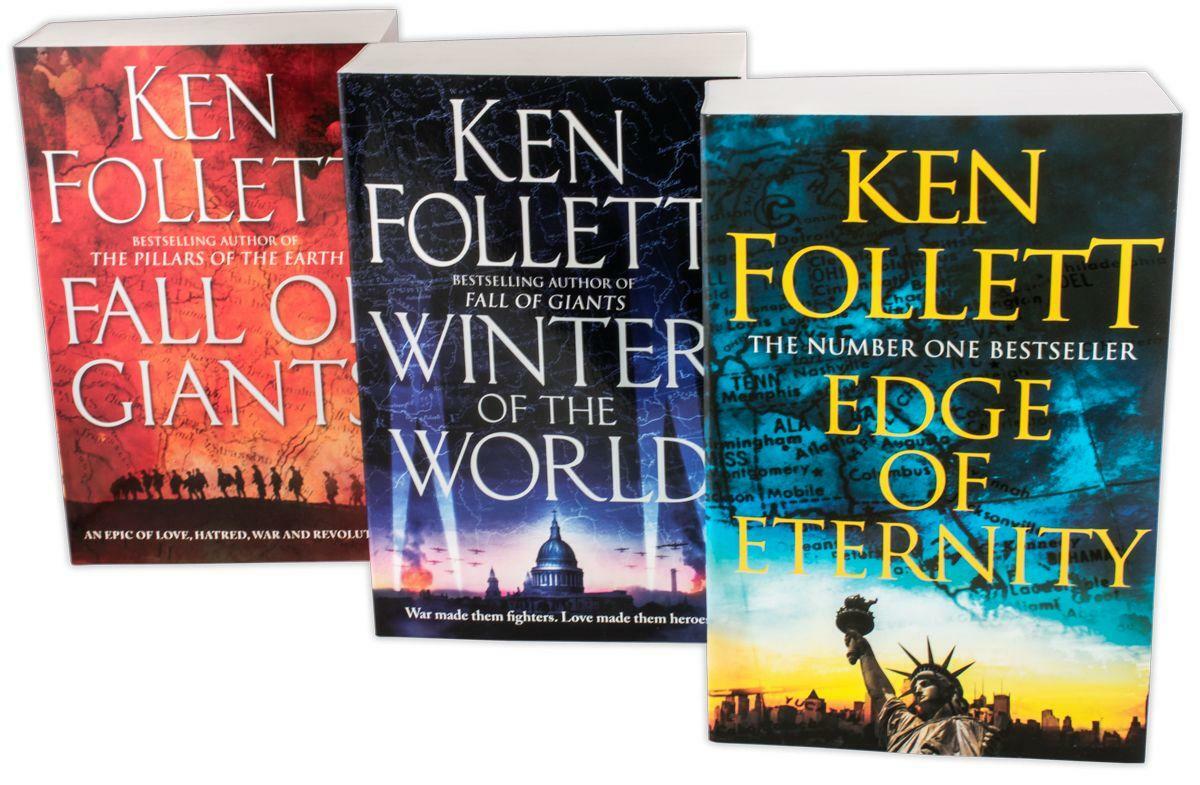 Ken Follett Century Trilogy Series Collection 3 Books Giants, Eternity, World