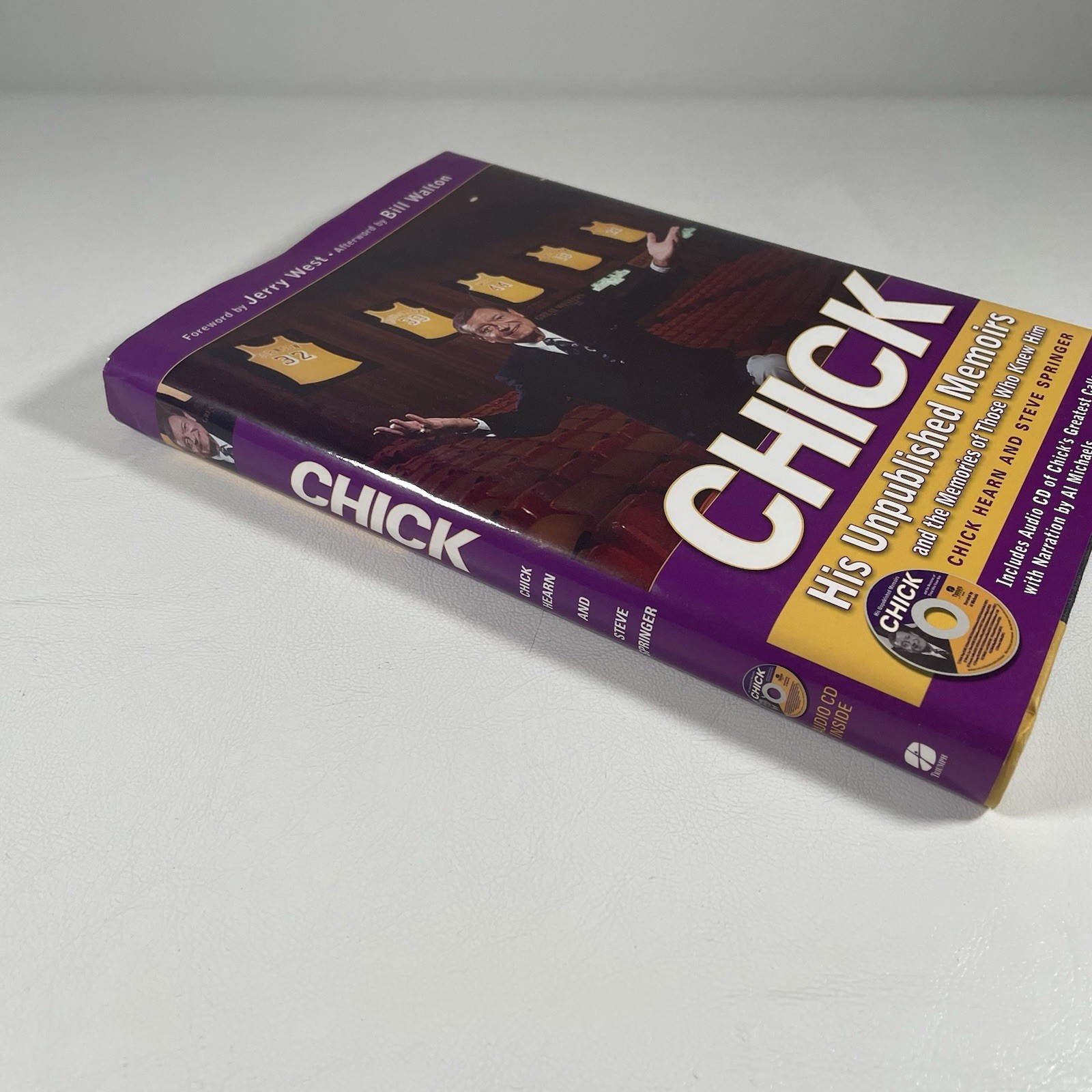 Chick Hearn His Unpublished Memoirs Book Signed By Steve Springer Marge 2004