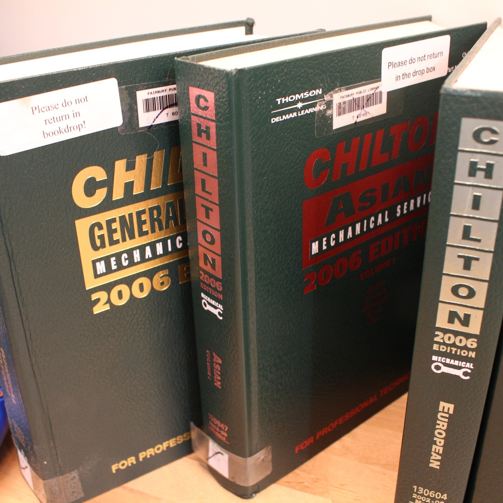 Chilton 2006 Mechanical Service Manual Set 6 Volumes GM Chrysler Asian European
